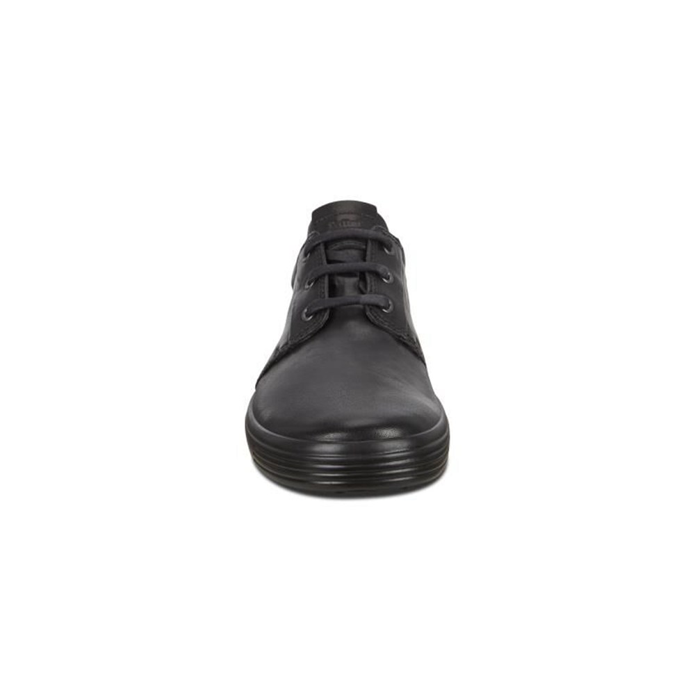 ECCO Mens Derby Shoe Black - Soft 7S - NTG-590416